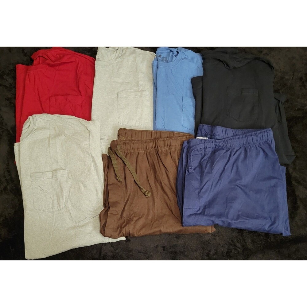 Men's Size 3X Pajama Bundle Shorts And T-Shirts